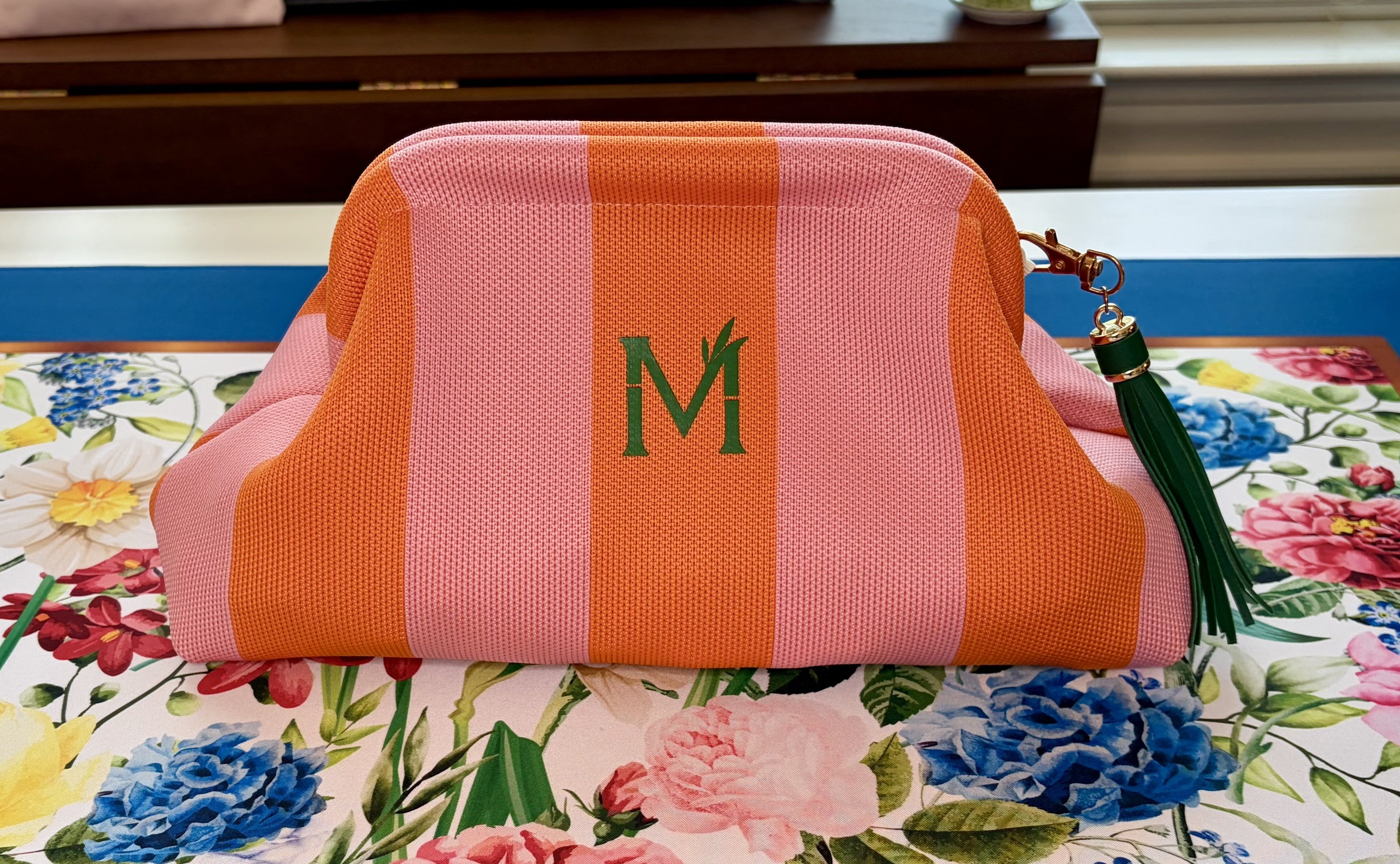 NEW!      The 7:15 Tile Bag with choice of Leather Tassel