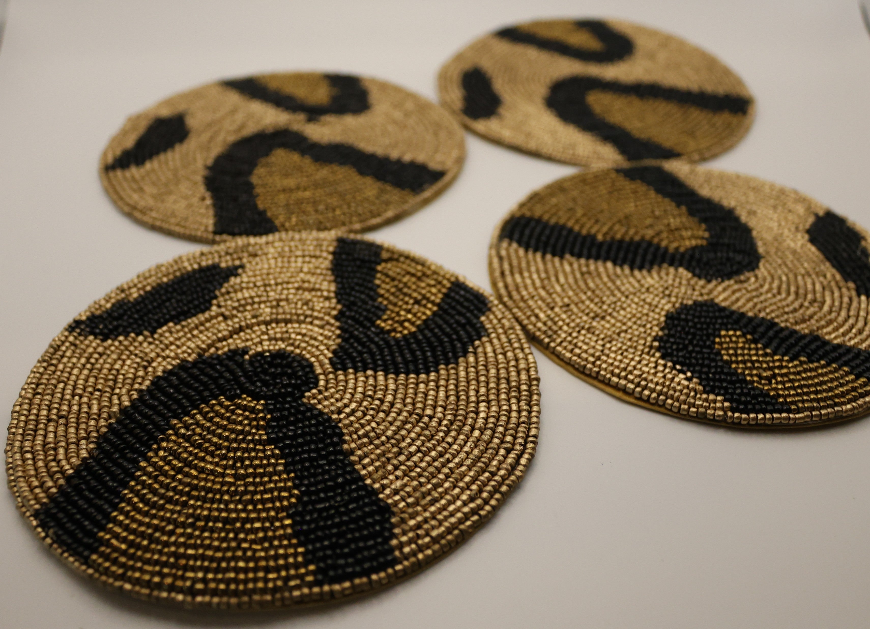 Cheetah Coasters Set of 4 - Large Print