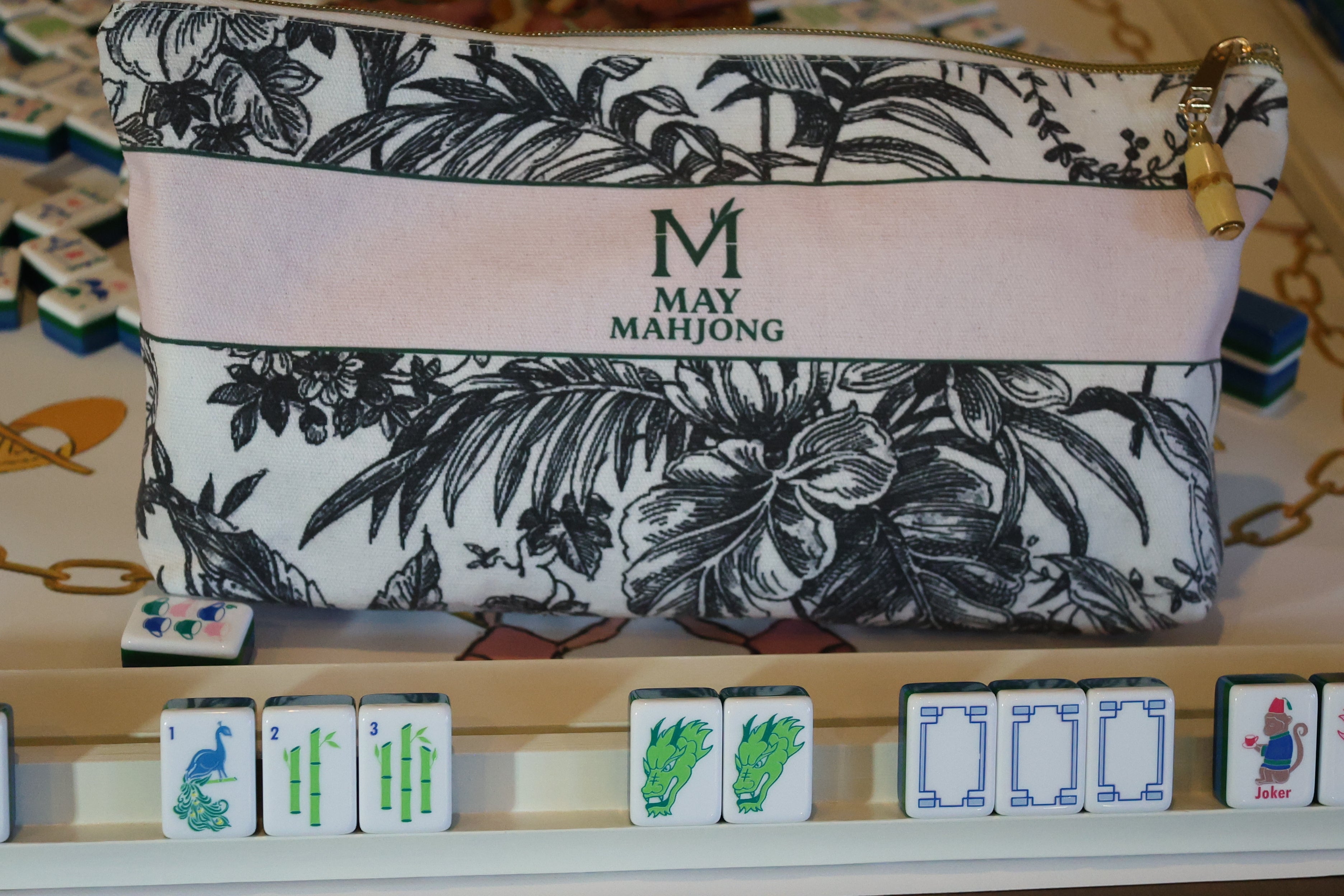 May Mahjong Tile Bag - Print