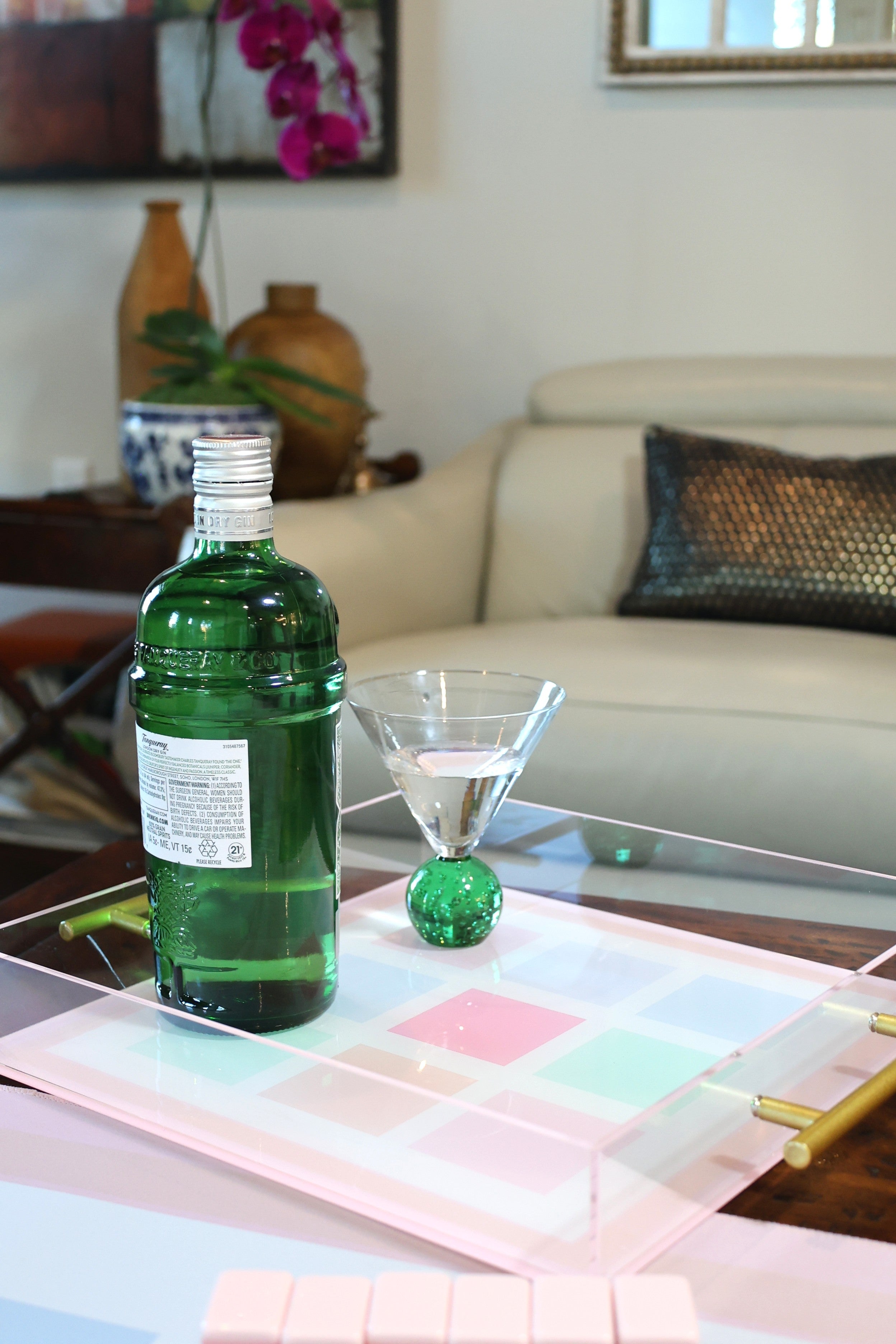 Color Block  Acrylic Tray