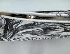 May mahjong print tote magnetic clasp