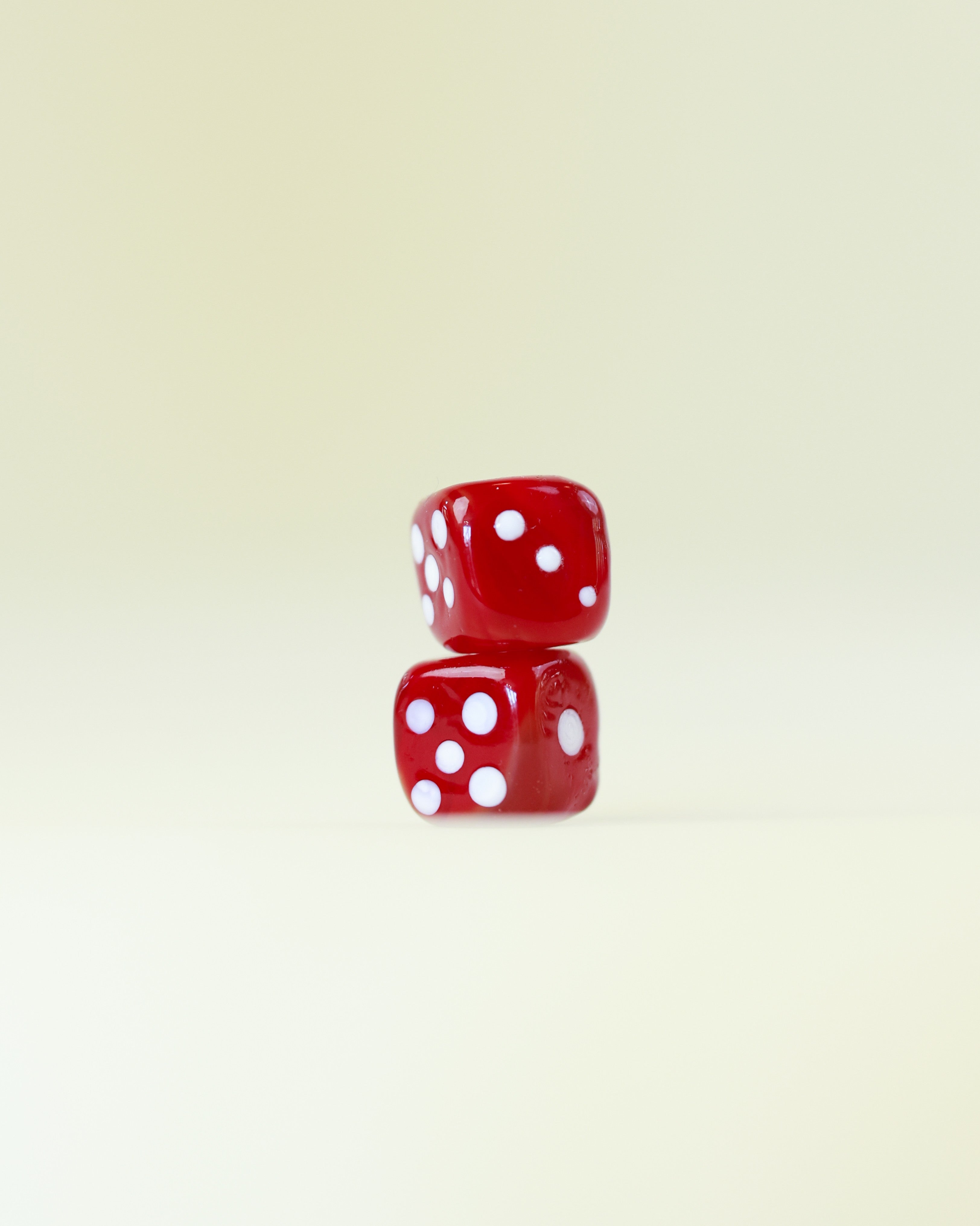 Murano Bougie Dice- Red