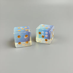 glass fused with quartz and dolomite, opalite