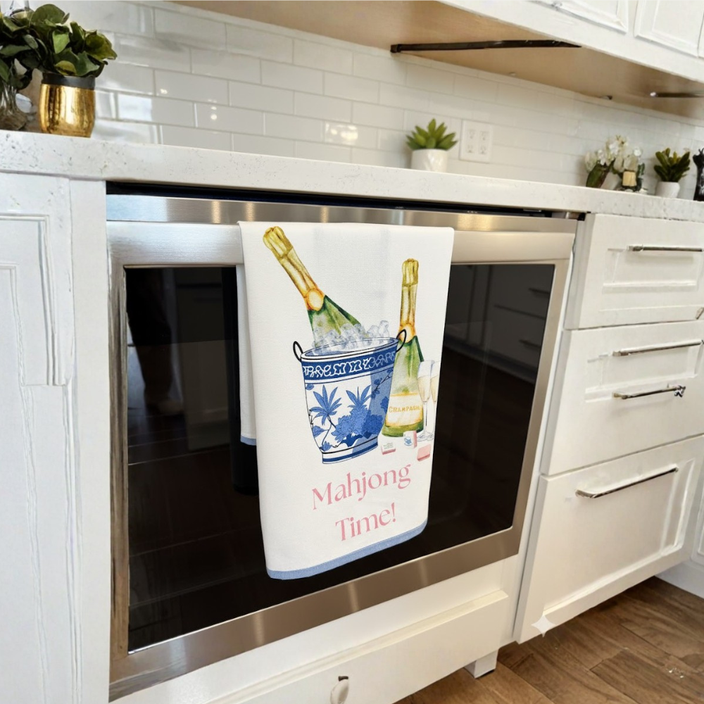 Mahjong Time Tea Towel