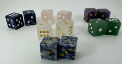 beautiful semi-precious dice