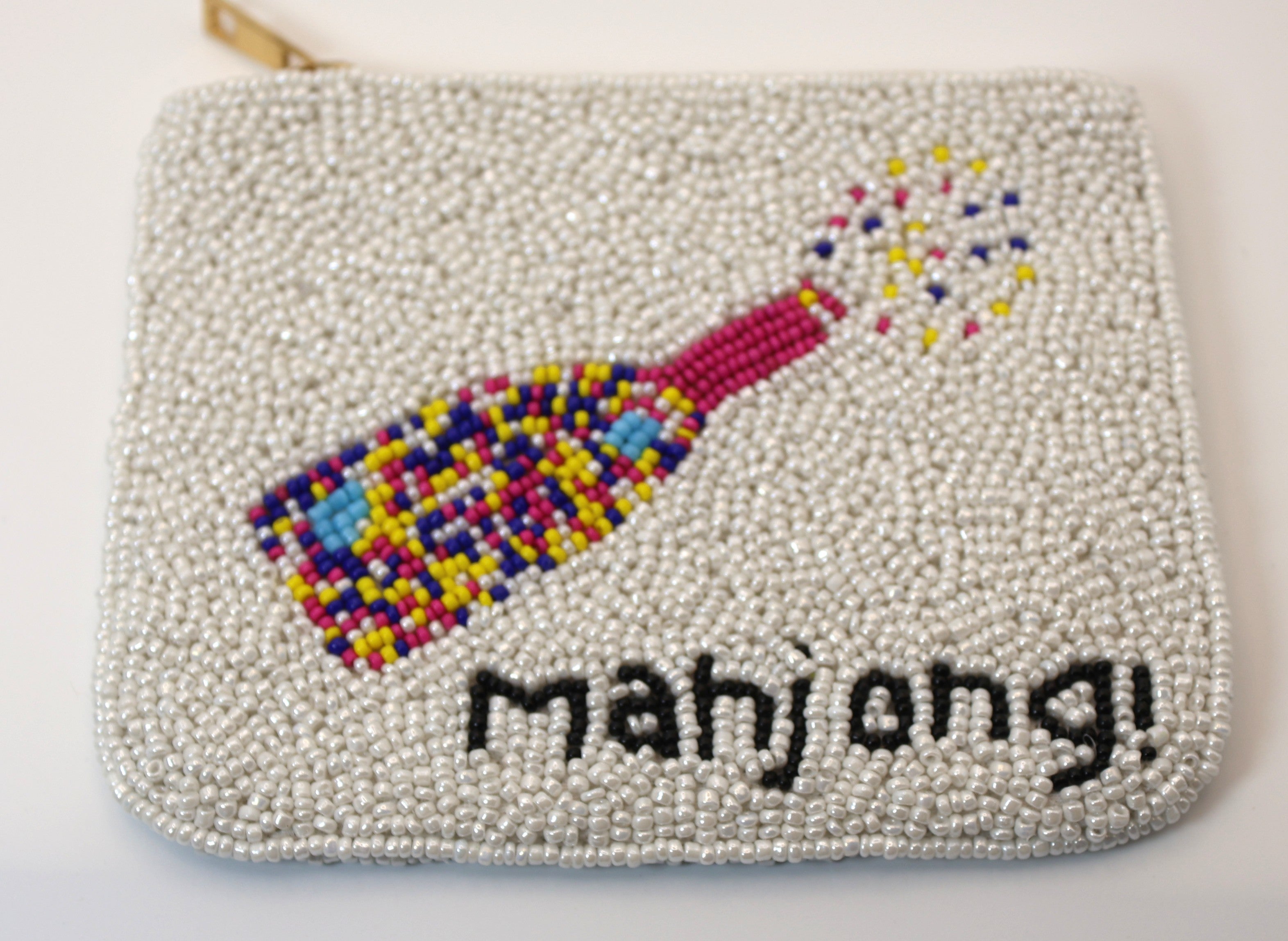 Beaded Champagne Bag