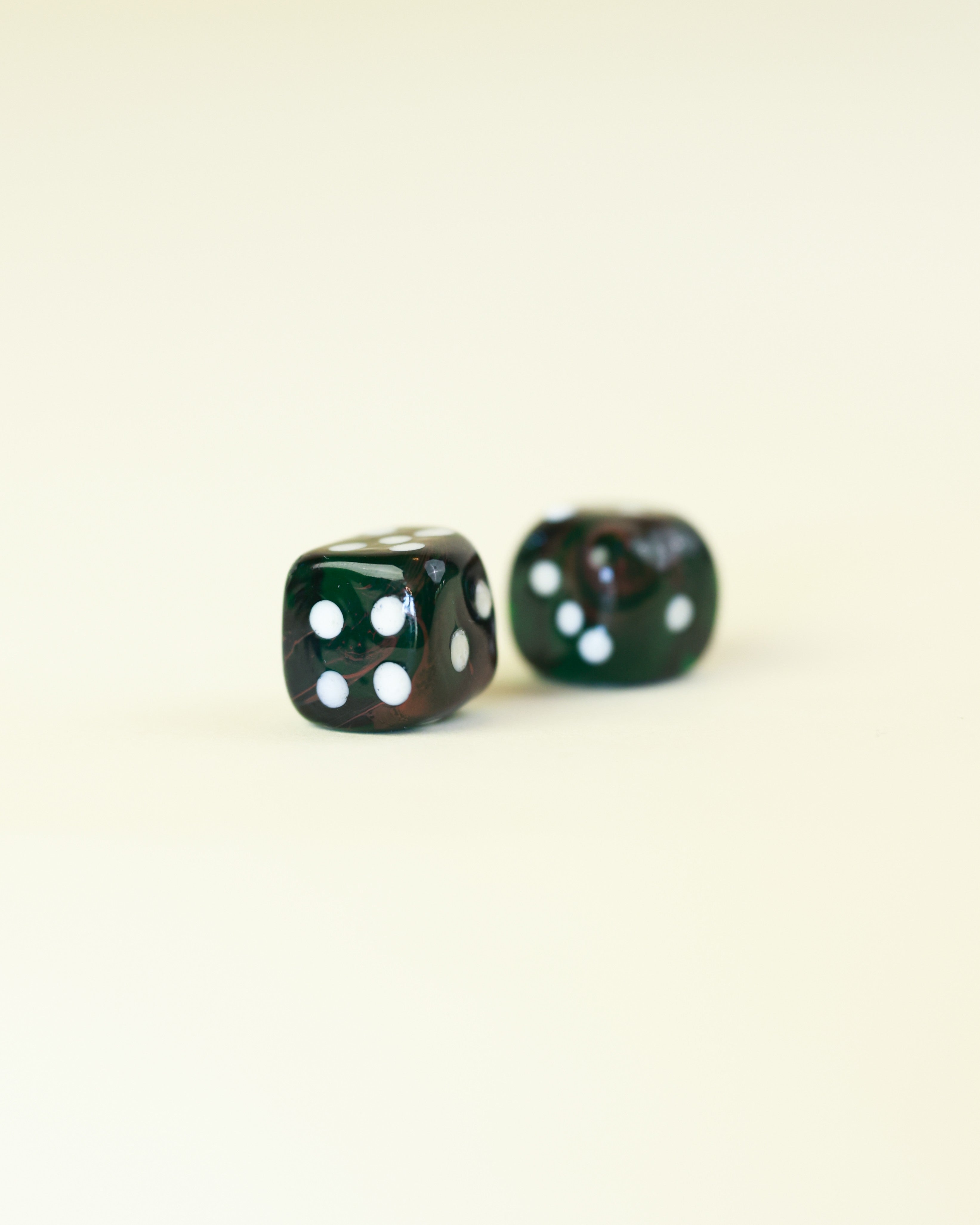 Murano Bougie Dice- Green