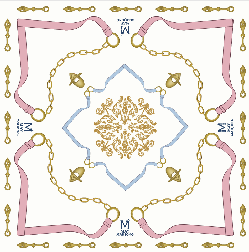 The Parisian Scarf Mahjong Mat