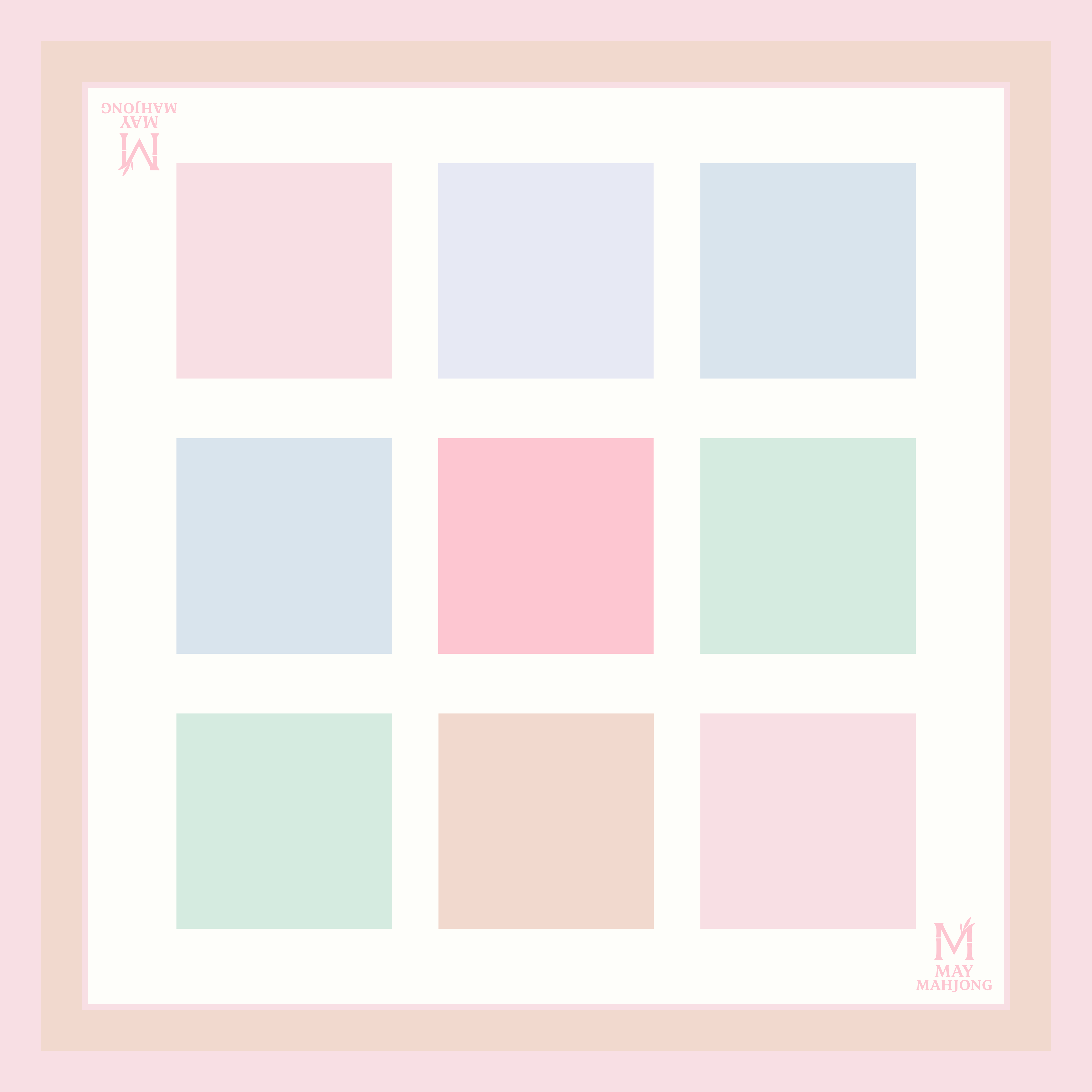 Color Block Mahjong Mat