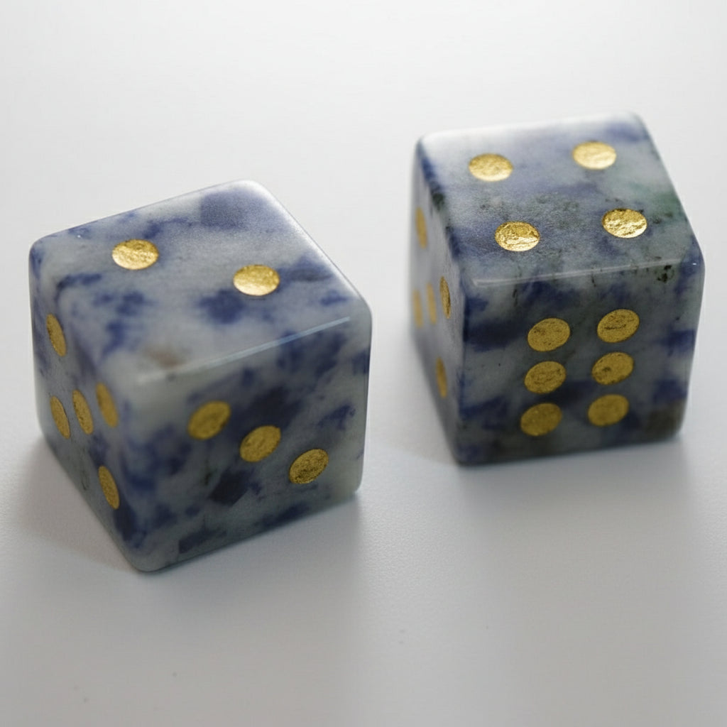 Beautiful semi-precious stone dice